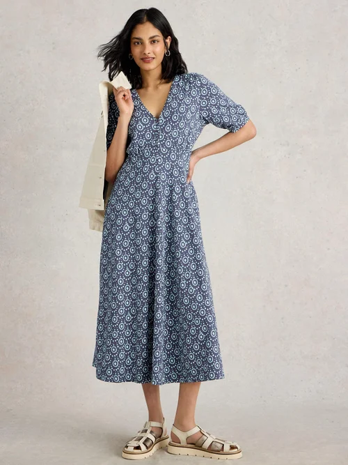 Robe En Jersey Megan - Navy Pr - 46/R Image 2