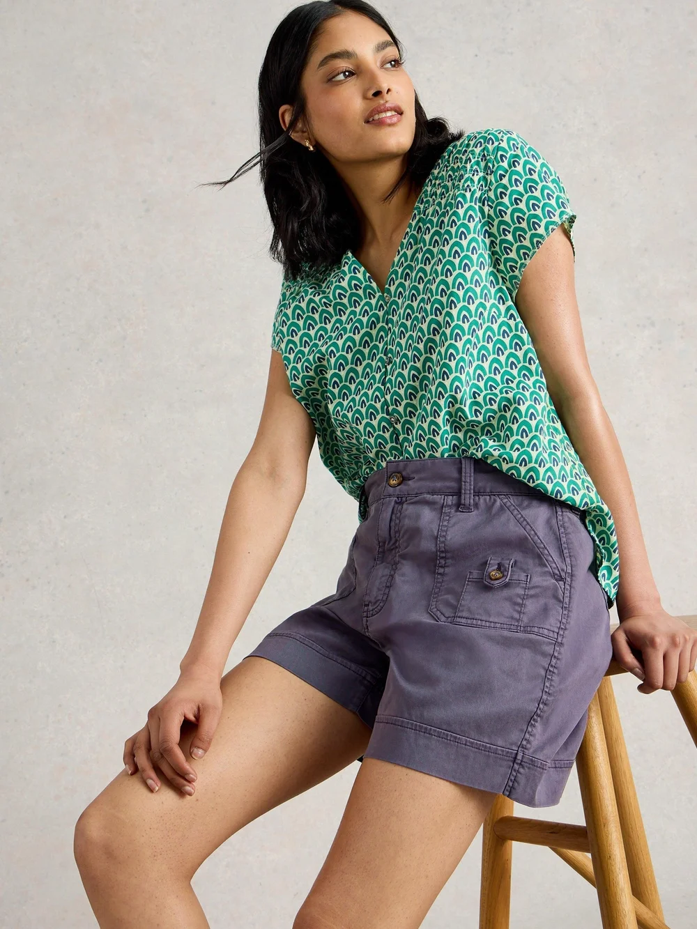 Short combat Mollie - Mid Purple - 52 Image 1