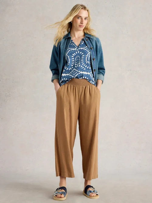 Culotte Shelly aus Leinenmischung - Mid Tan - 50/R Image 2