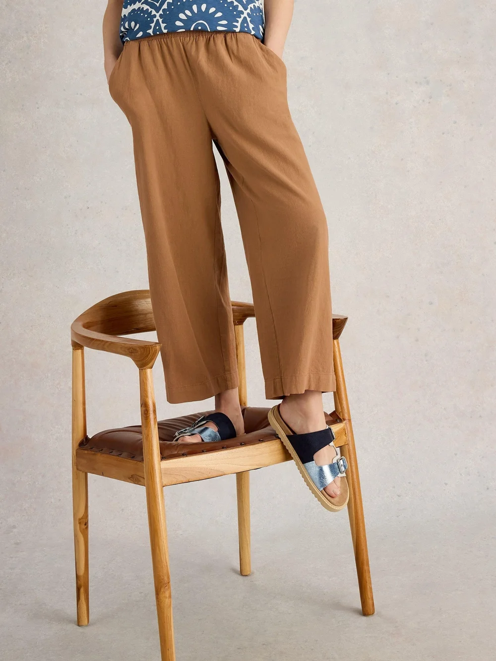 Culotte Shelly aus Leinenmischung - Mid Tan - 50/R Image 1