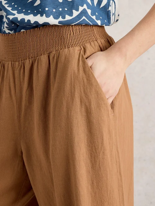 Culotte Shelly aus Leinenmischung - Mid Tan - 50/R Image 3