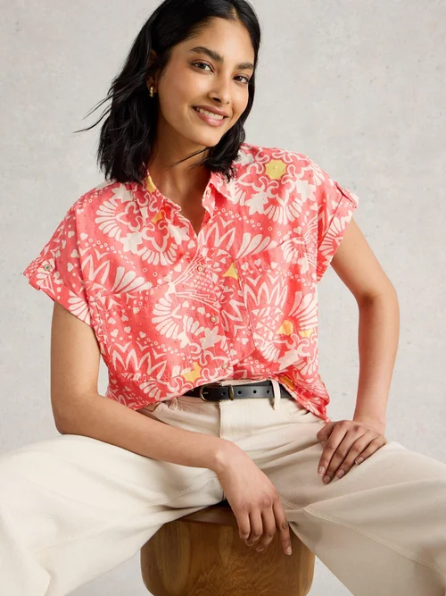 Chemise En Coton Biologique Ellie - Pink Pr - 34 Image 1