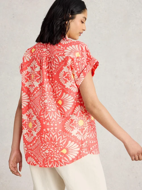 Chemise En Coton Biologique Ellie - Pink Pr - 34 Image 4