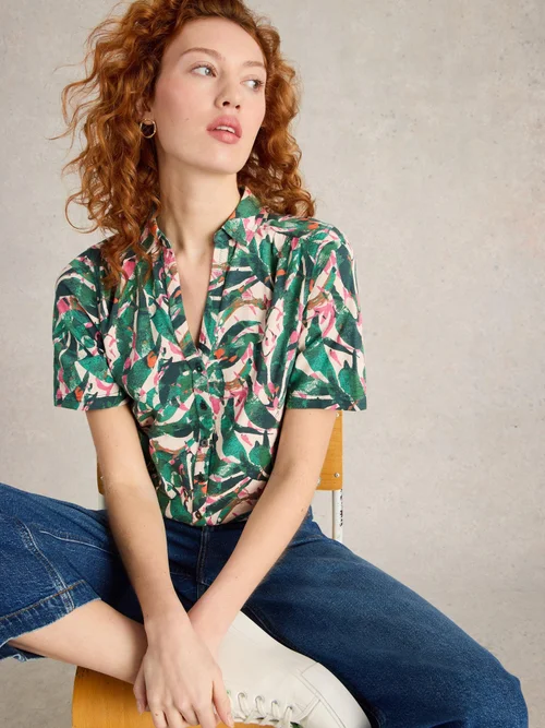 Chemise En Jersey À Manches Courtes Annie - Green Mlt - 52 Image 1
