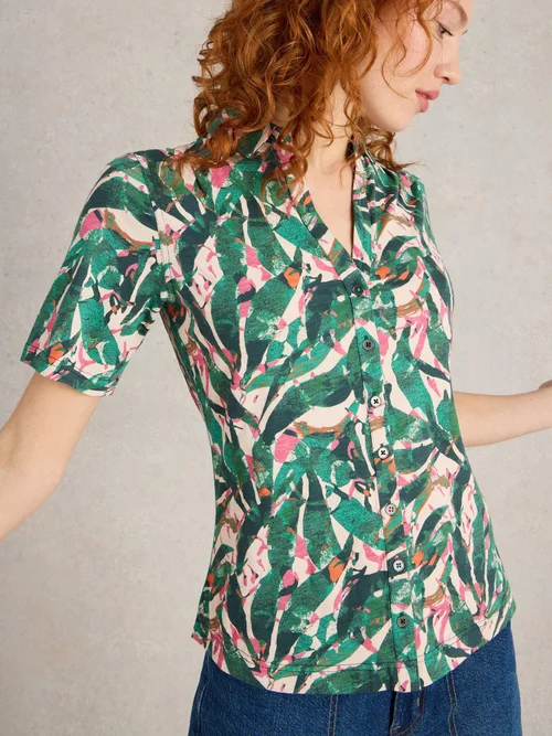 Chemise En Jersey À Manches Courtes Annie - Green Mlt - 52 Image 3