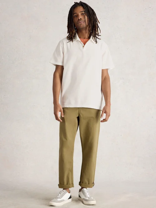 Polo tissé Anderby - Nat White - XXXL Image 2