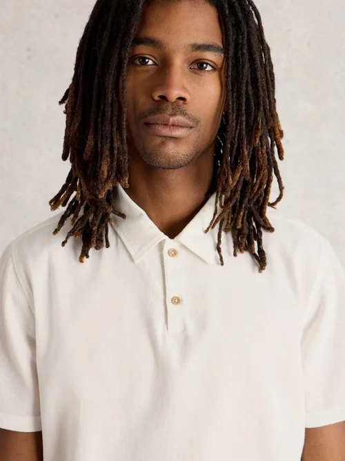 Polo tissé Anderby - Nat White - XXXL Image 3
