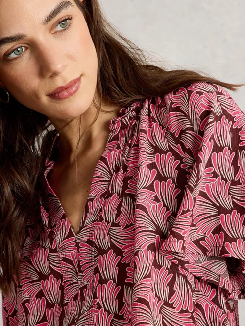 Top froissé Sophia - Pink Pr - 52 Image 3