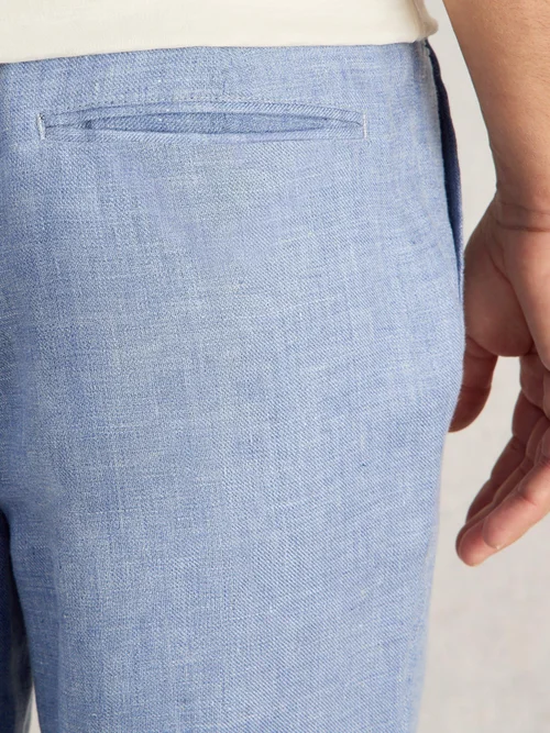 Pantalon en lin - Mid Blue - 38/R Image 3