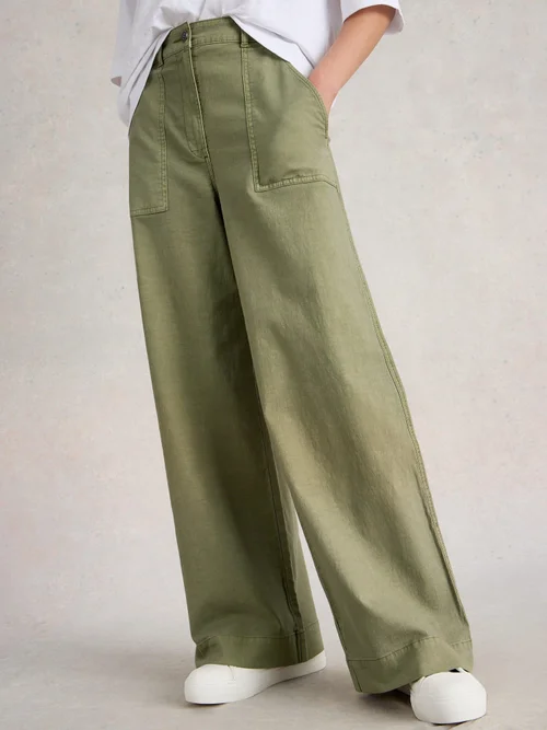 Pantalon large en chino Twister - Khaki Grn - 52/R Image 3