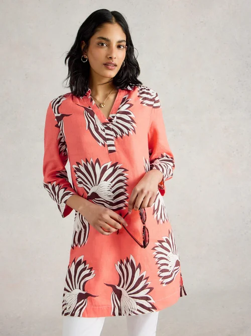 Tunique en lin Blake - Pink Pr - 48/R Image 3