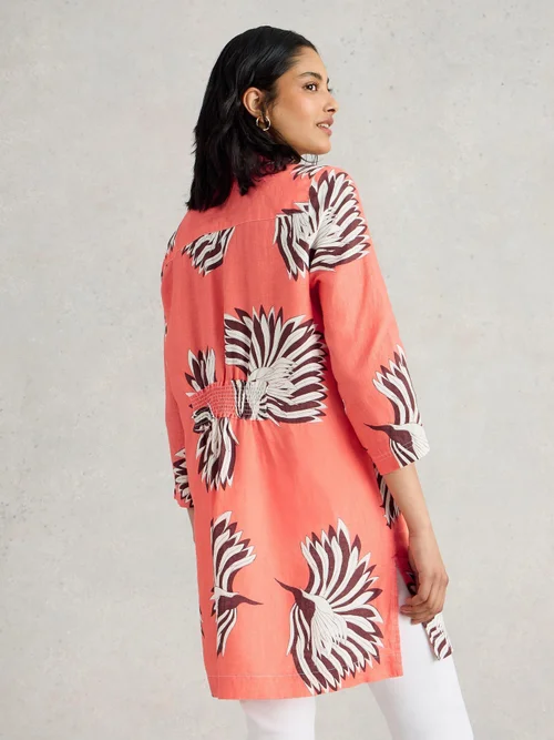 Tunique en lin Blake - Pink Pr - 48/R Image 4