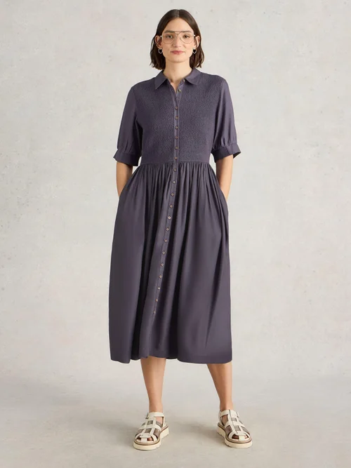 Robe Valeria froncée - Mid Purple - 46/R Image 2