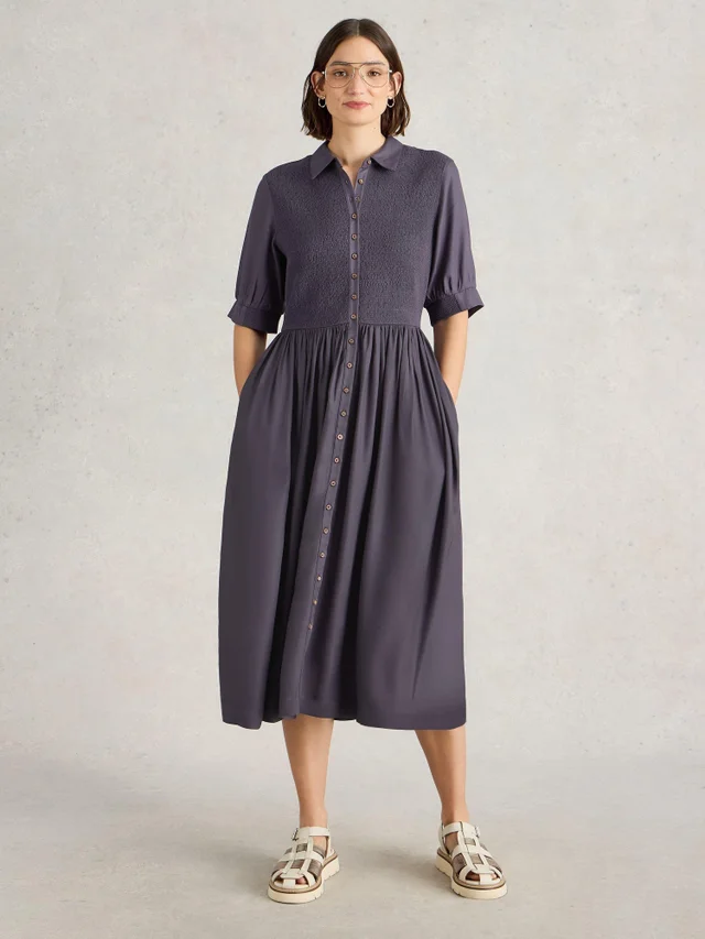 Robe Valeria froncée