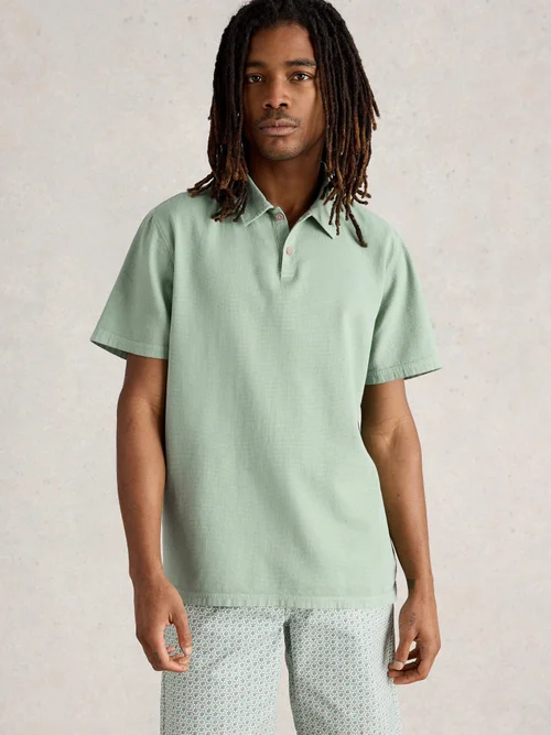 Polo tissé Anderby - Lgt Green - XXXL Image 3