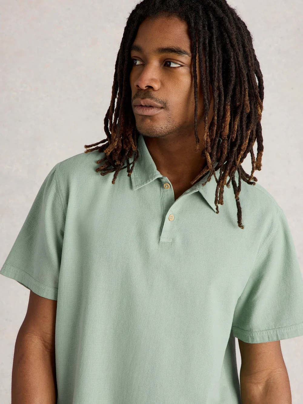 Polo tissé Anderby - Lgt Green - XXXL Image 1