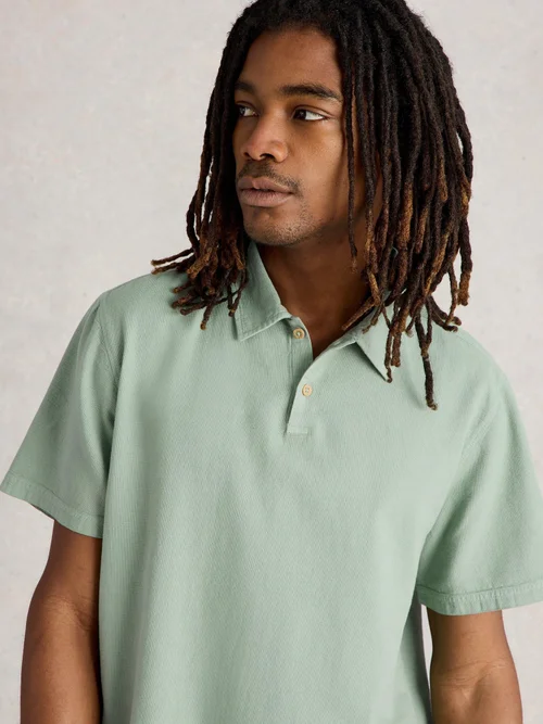 Polo tissé Anderby - Lgt Green - XXXL Image 1