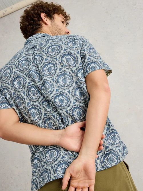 Chemise imprimée carreaux Finsbury - Blue Pr - L Image 4