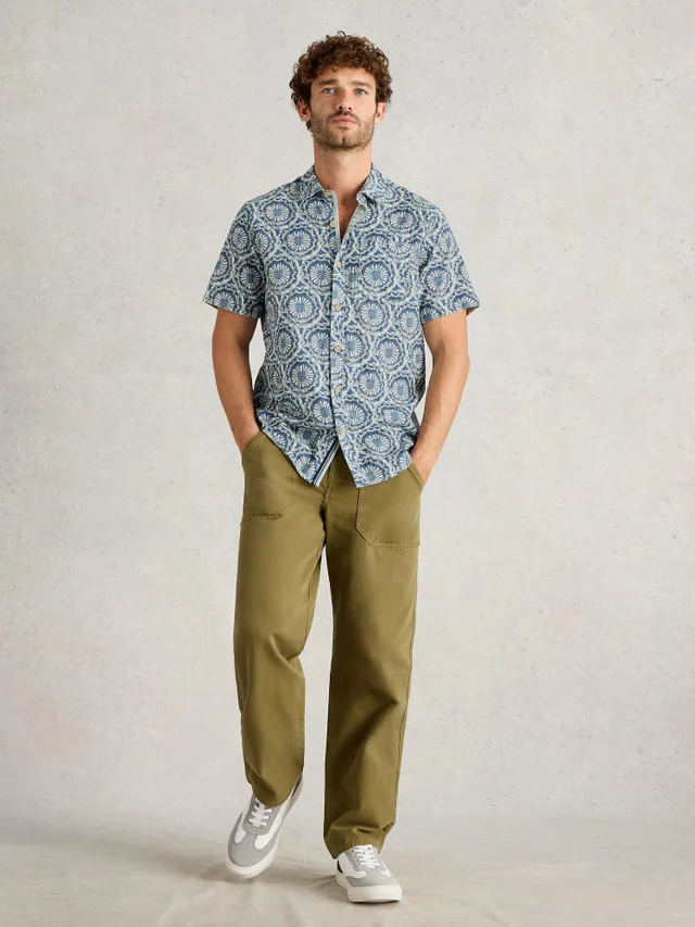 Chemise imprimée carreaux Finsbury