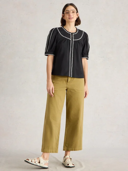 TOP BRODÉ ZOE - Pure Blk - 44 Image 2