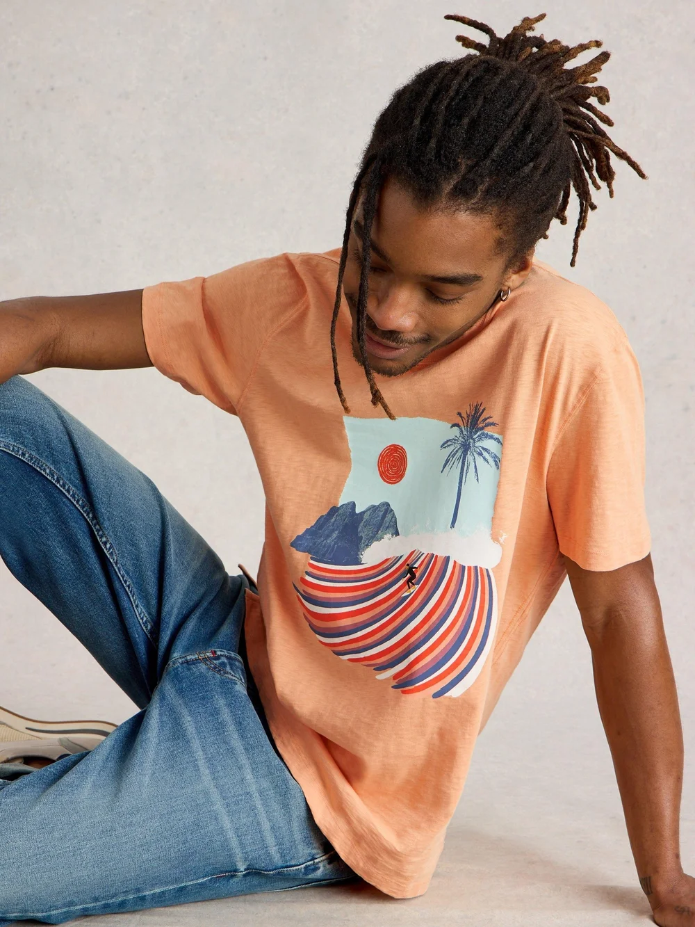 T-shirt graphique Abersoch Surfs Up - Pink Pr - XXXL Image 1