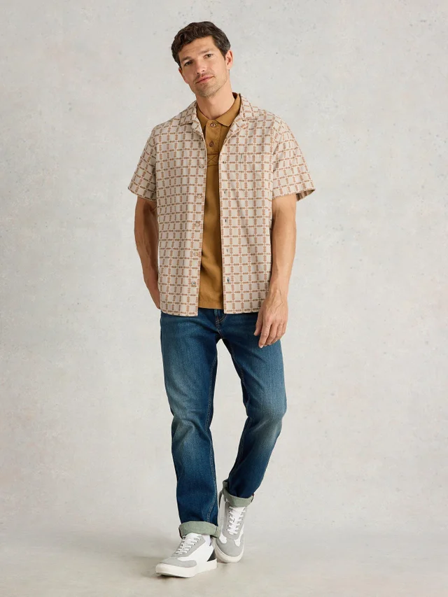 Chemise SS à carreaux surteints