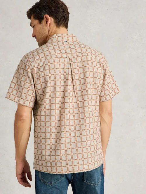 Chemise SS à carreaux surteints - Nat Mlt - XXXL Image 4