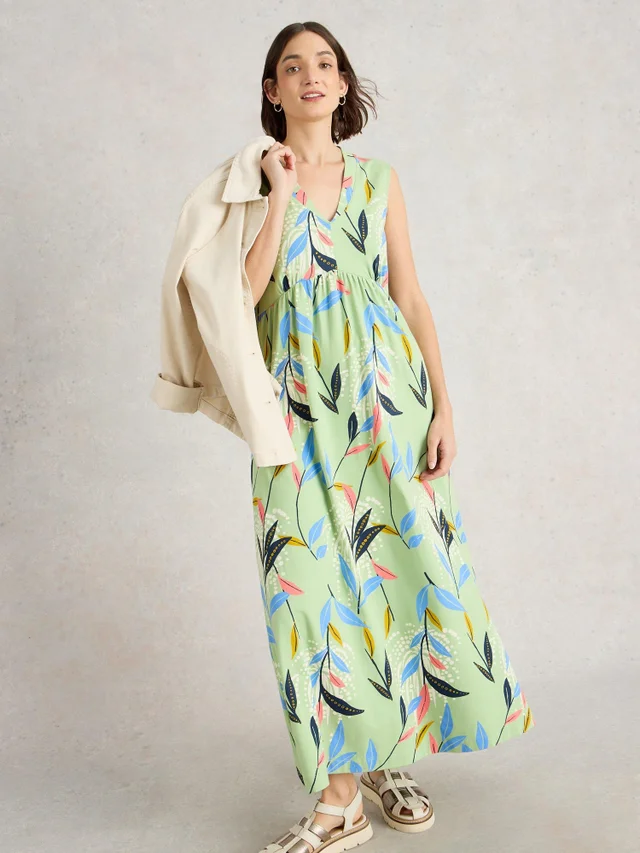 Robe longue en jersey Archer