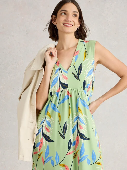 Robe longue en jersey Archer - Green Mlt - 52/R Image 3