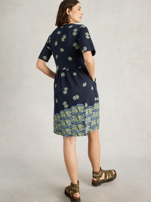 Robe en jersey Thea - Navy Pr - 50/R Image 4