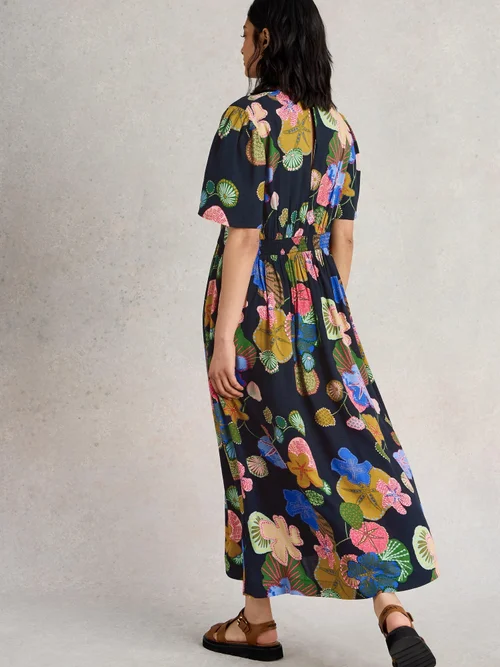 Robe midi Lucy - Navy Multi - 52/R Image 4