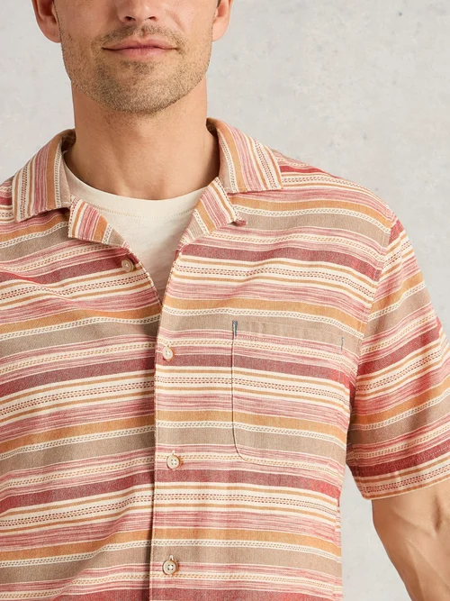 Chemise à rayures horizontales SS - Red Mlt - XXXL Image 3