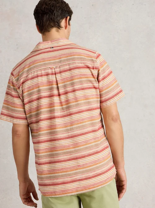 Chemise à rayures horizontales SS - Red Mlt - XXXL Image 4