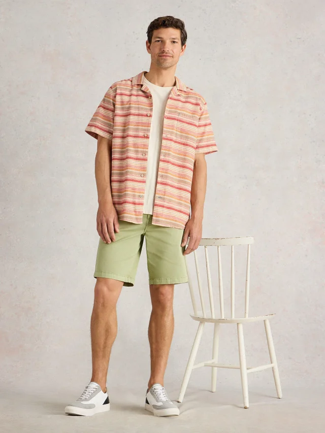 Chemise à rayures horizontales SS