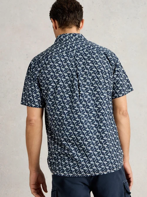 Chemise imprimée Finsbury Koi - Navy Pr - M Image 4