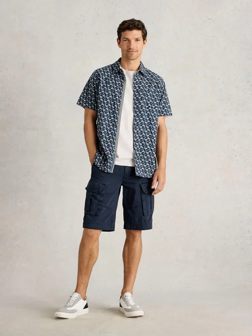 Chemise imprimée Finsbury Koi - Navy Pr - M Image 2