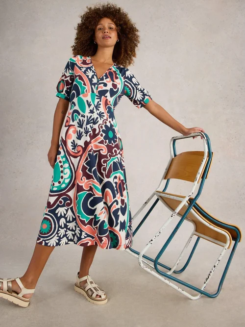 Robe en jersey Megan - Blk Mlt - 52/R Image 1
