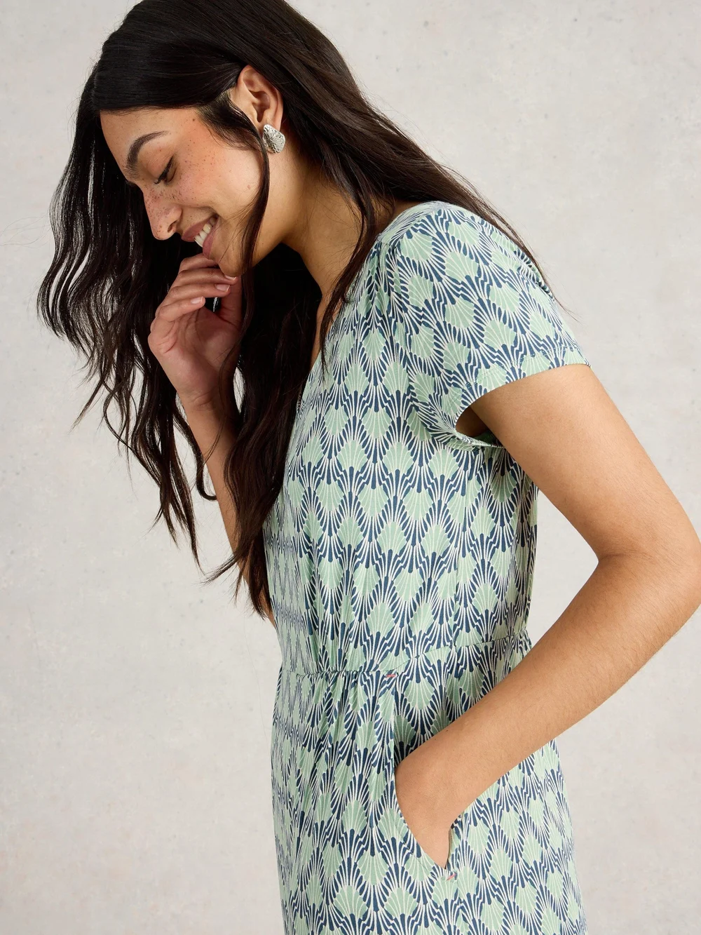 Robe En Jersey Tallie - Lgt Green - 52/R Image 1