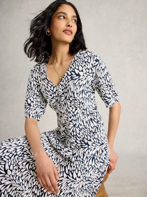 Robe En Jersey Megan - Ivory Mlt - 52/R Image 3
