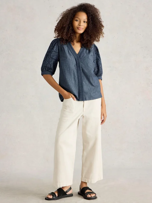Haut en chambray Finley - Chamb Blue - 46 Image 2