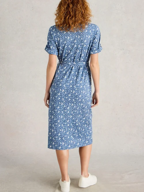 Robe Chemise En Jersey Annie - Blue Pr - 52/R Image 4