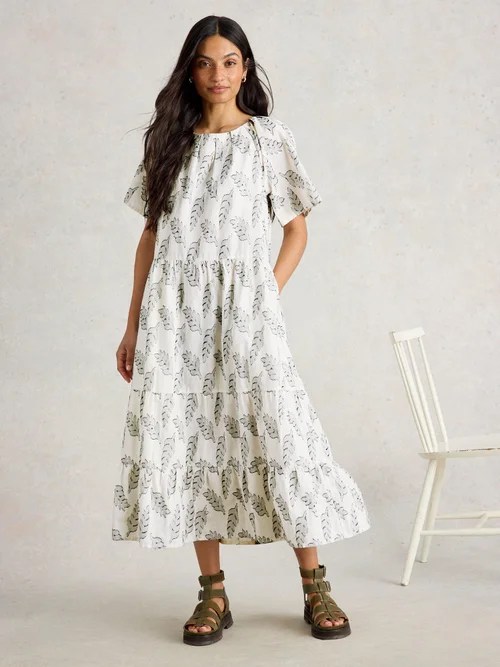 Robe en jacquard épicé - White Mlt - 52/R Image 2