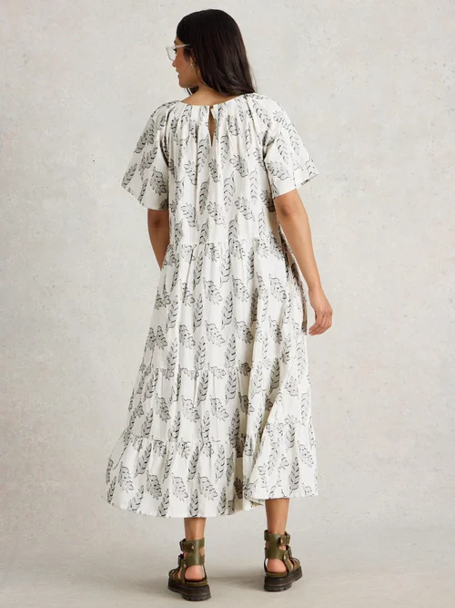 Robe en jacquard épicé - White Mlt - 38/R Image 4