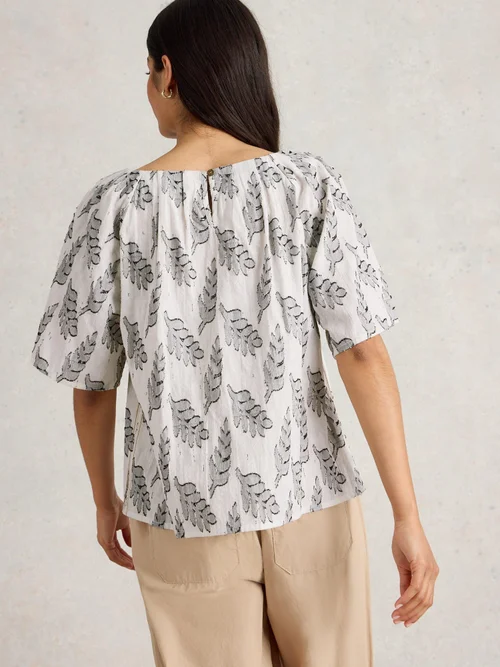 Top en jacquard Spruce - White Mlt - 42 Image 4