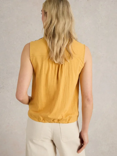 CHEMISE SANS MANCHES TULIP MIX - Mid Yellow - 46 Image 4