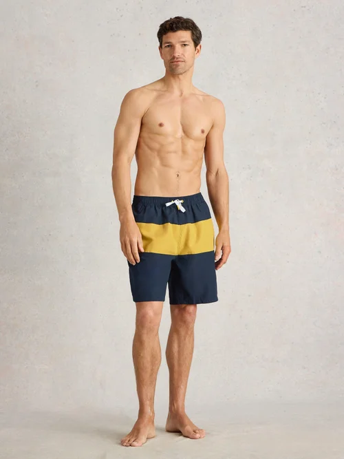 Short De Bain Volley À Empiècements Colorés - Navy Multi - XXL Image 2