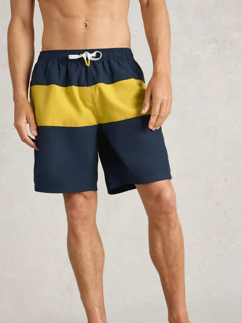 Short De Bain Volley À Empiècements Colorés - Navy Multi - XXL Image 1
