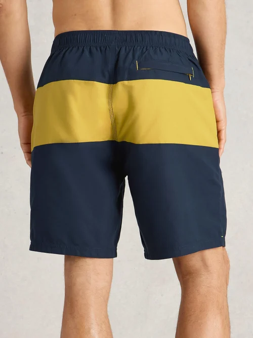 Short De Bain Volley À Empiècements Colorés - Navy Multi - XXL Image 4