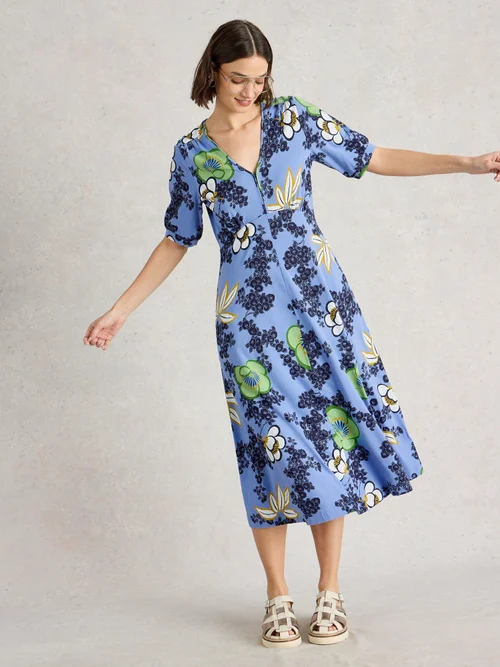 Robe En Jersey Megan - Brt Blue - 52/R Image 3