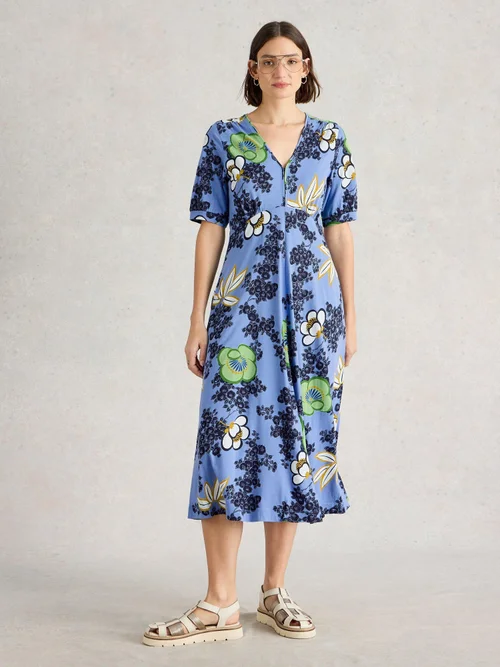 Robe En Jersey Megan - Brt Blue - 52/R Image 2